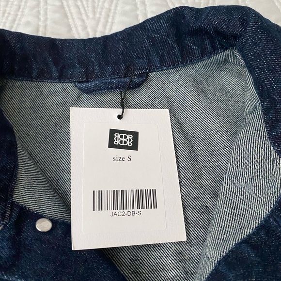 Dé Rococo drop shoulder crop denim jacket - Picture 9 of 9